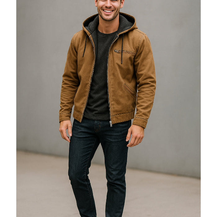 Veste Zippée Casual Homme – Intérieur Polaire Doux & Confort Quotidien