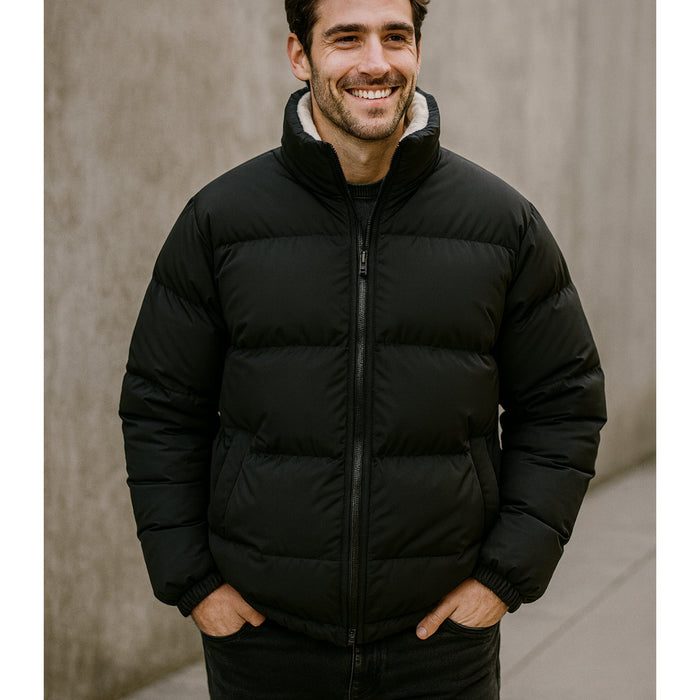 Doudoune Hiver Homme Chaude & Doublée Polaire – Confort Ultime